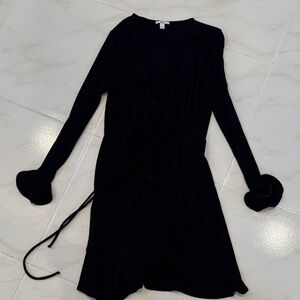 Bar III Elegant Black Long Sleeve Dress